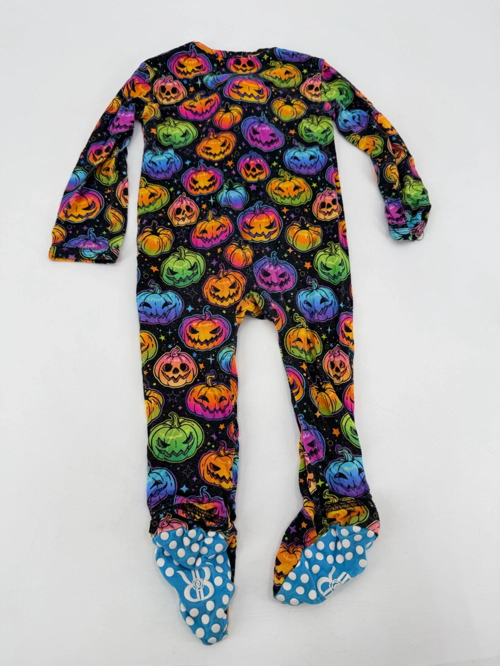 Bums & Roses Halloween Sleeper Pajamas Set of 2 Bats Pumpkins Fall